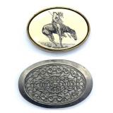 (2) Belt Buckles