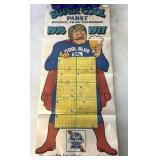 Vintage 1976-1977 Pabst Blue Ribbon School Year