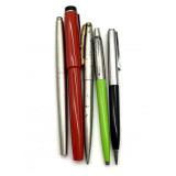 (5) Parker Ballpoint Pens, Fountain Pens, and