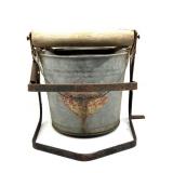 Vintage Galvanized Gallon Ringer Mop Bucket