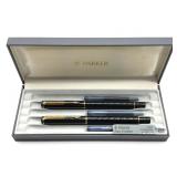 Parker Ballpoint and Fountain Pen Set in Case