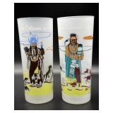 (2) Vintage Blue Eagle Famous Oklahoma Indians
