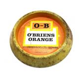 Vintage O'briens Orange Metal Ashtray 8'