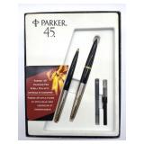 Parker 45 Fountain Pen and Ballpoint Pen Set in