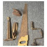 Cast Iron Sad Iron, Cast Iron Cobbler Stand,