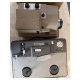 Vintage Projector and Magnetic Tape Recorder :