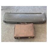 Hard Plastic Gun Case and Vintage Briefcase -