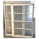 (2) Vintage 8-Pane Windows 28.5' x 44'