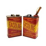 (2) Vintage Stancan Gallon Gasoline Cans