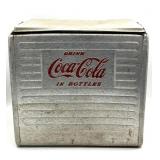 Vintage Arkansas City, KS Coca-Cola Metal Cooler