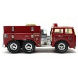 Vintage 1986 Remco Metal Toy Fire Truck 13'