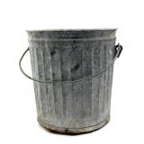 Galvanized Metal Bucket 13.5' Tall- rust holes