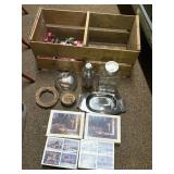 Wooden Crate, Ref. Jug, Shaker, Coasters,