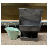 Metal Basket & Mail Box Wall Mount