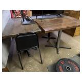 (3) Restaurant Style Tables 42x24  & (1) Chair