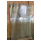 80"x50"x1/4" Corrugated Glass