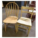 (2) Oak Dining Chairs