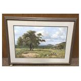 Framed Pastoral Print 32"x24ï¿½