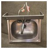 Stainless Steel Sink & Faucet 15 1/2  x15 1/2