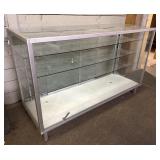 Metal Frame Show Case Tempered Glass 60"x31"x37"