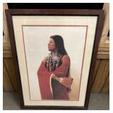 Ahnawake Prairie Flower" by  David Wright. 22"x29"