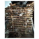 Rack of Picture Frame Mouldings, Most sticks