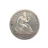 1877 Seated Liberty Half Dollar