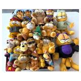 Vintage and Newer Garfield Plush Stuffed Animals