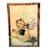 Vintage Garfield Wood Wall Clock 10.5' x 15'-