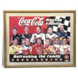 Vintage Coca-Cola Racing Family Framed Poster
