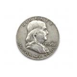 1958-D Franklin Half Dollar