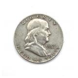 1957-D Franklin Half Dollar