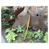 Moose Metal Lawn Art 48" x 41"