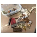 Antique Razor, Adometer, Pens, Compact & More