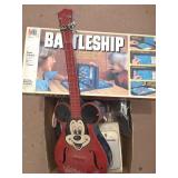 Vintage Mickey Mouse Plastic Guitar (missing