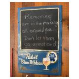 Pabst Metal Sign / Chalkboard  16"x26"