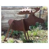 Moose Metal Lawn Art 44" x 42"