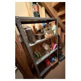 Metal Shelf 32"x12"x50" & Emergency Supplies