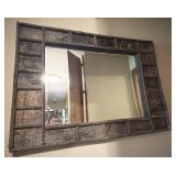 Tree Bark and Stick Framed Mirror 38" x 28"