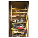 Metal Shelf & Contents 36"x24"x87"