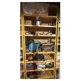 Metal Shelf & Contents 36"x24"x87"