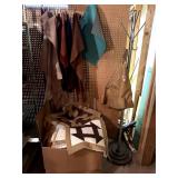 Hall Tree, Quilt Pieces, Blankets, and Leather