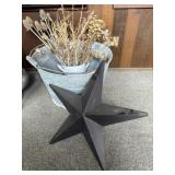 Galvanized Metal Tub, Metal Star, and More