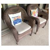 (2) Wicker Chairs
