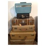 Vintage Suitcases 26" x 15" x 9" and Smaller