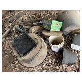 Shovels, Buckets, Metal Pieces, Buckets, and More