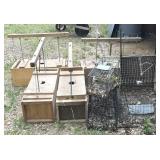 Live Traps - overall dimensions of wood traps