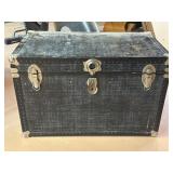 Vintage Metal Trunk 34" x 19" x 21"