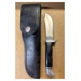 Buck 103 Knife with Leather Case- blade is