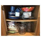 Glass Lidded Jars, Enamel Ware, Corning Ware